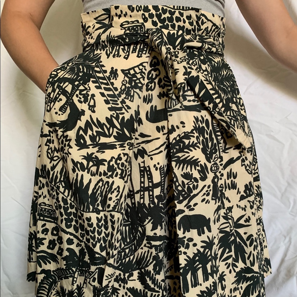 Paper bag Waist Skirt